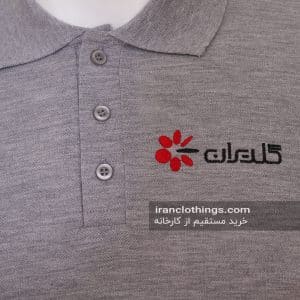 پولوشرت تبلیغاتی طوسی گلدایران