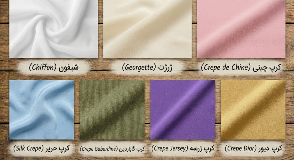 انواع پارچه کرپ